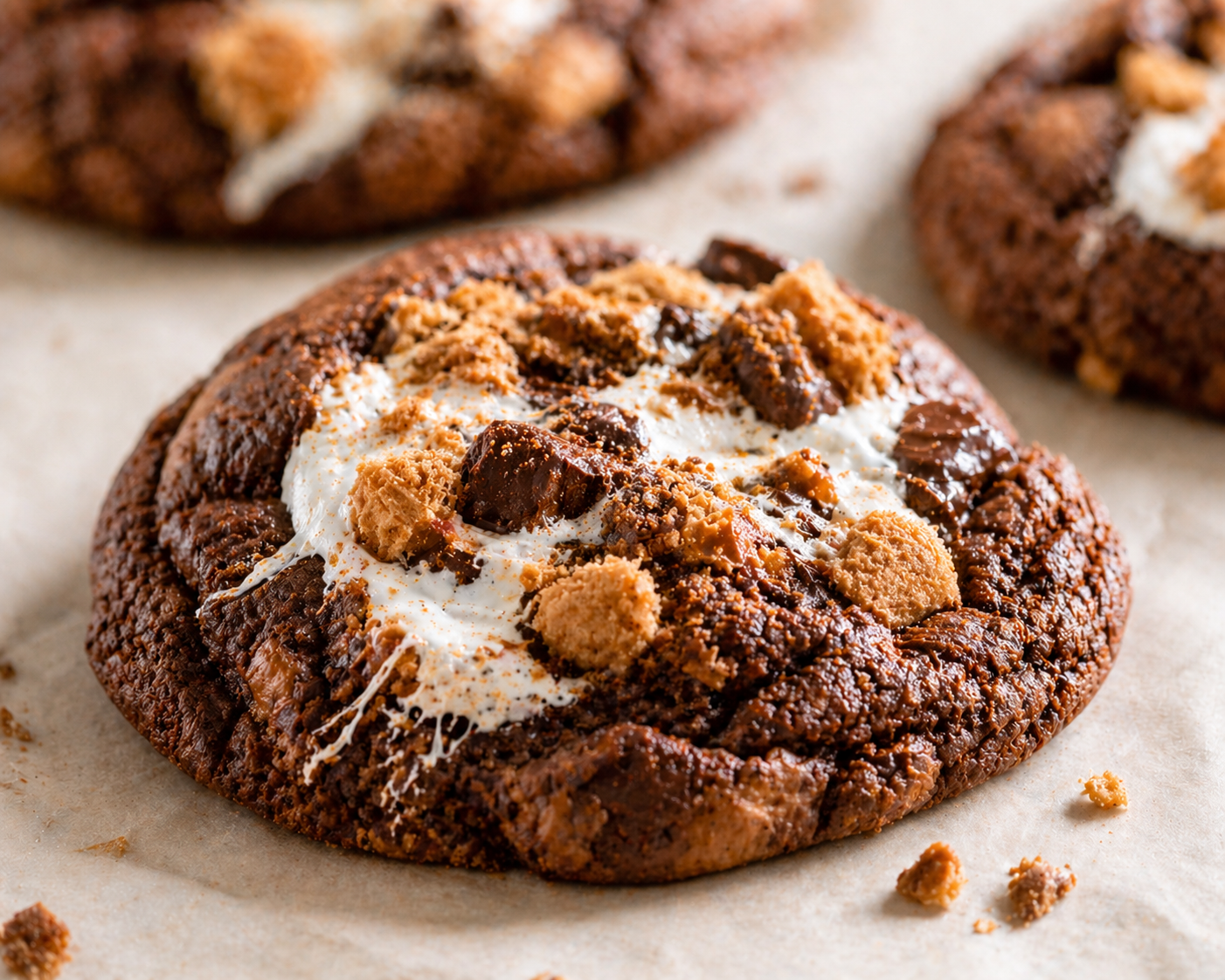 S'Mores Toffee Cookies 