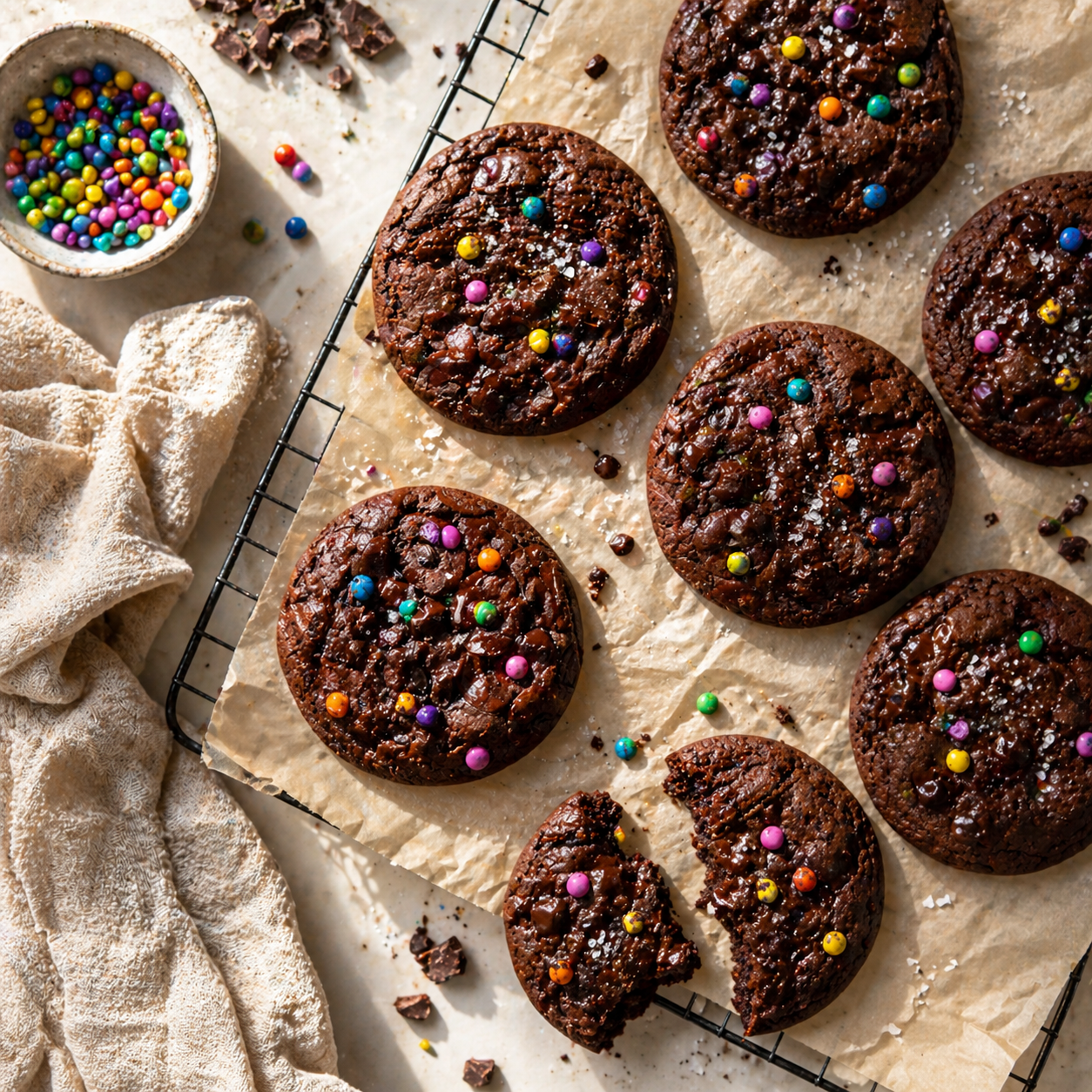 Cosmic Brownie Cookies