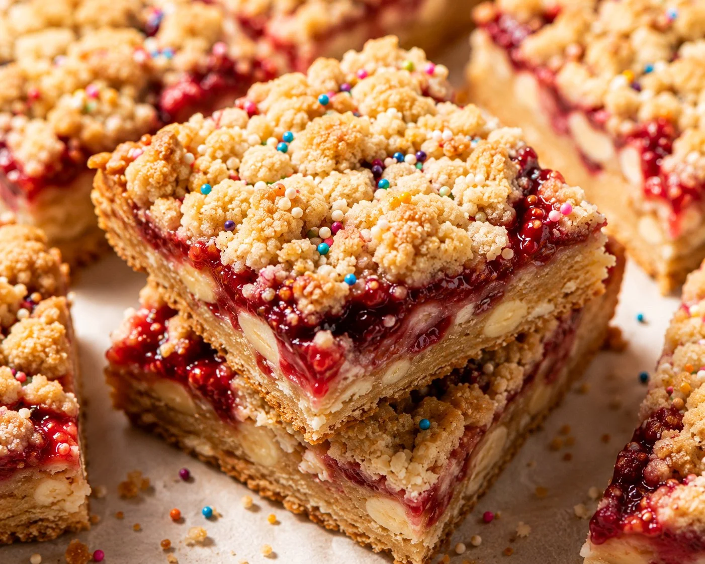 Berry Crumble Brown Butter Bars 