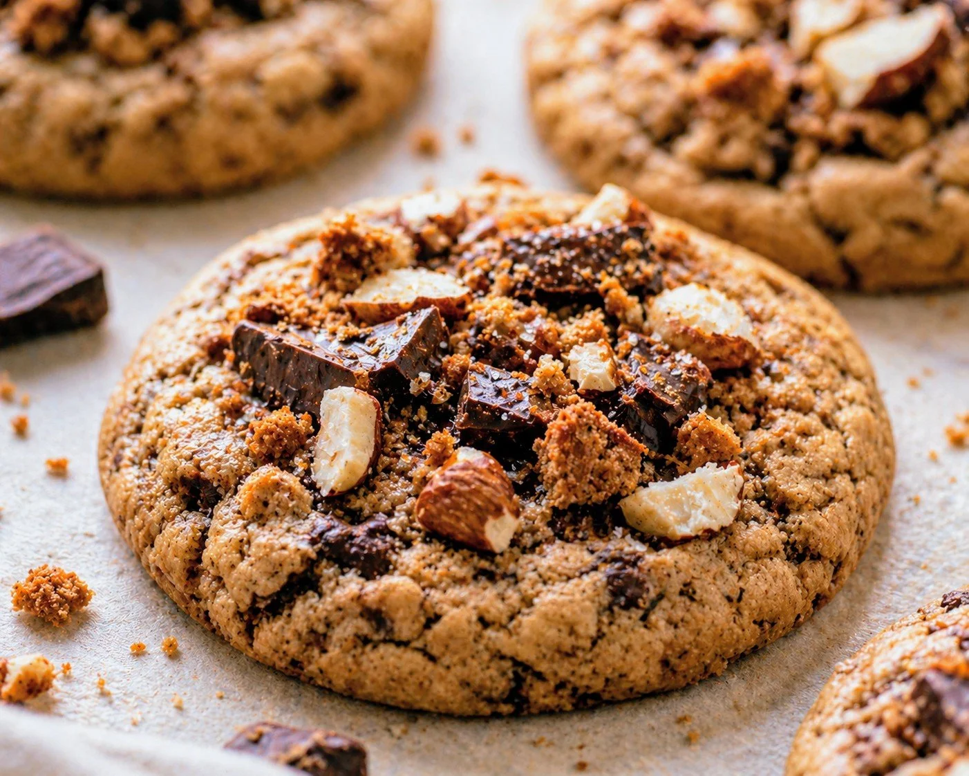 Biscoff Cookies With Toasted Almond Bark