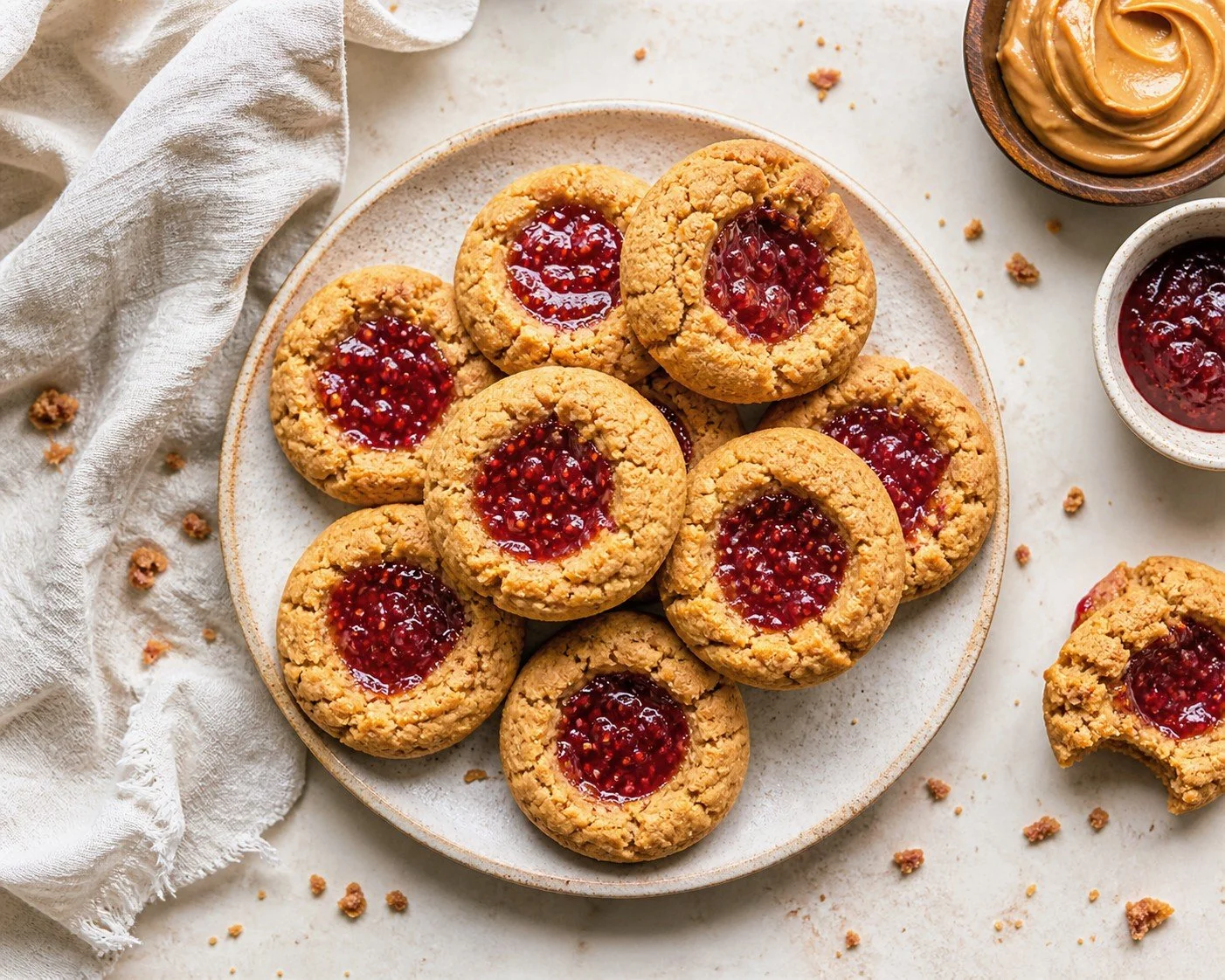 PB &amp; J Cookies 