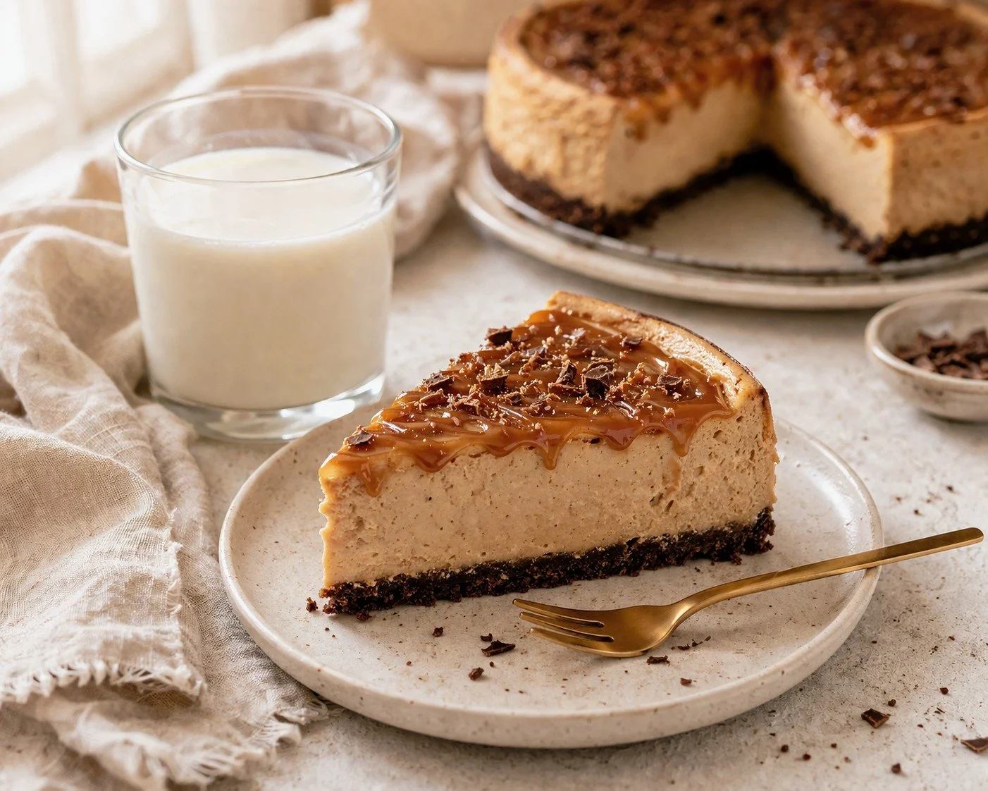 Caramel Coffee Cheesecake