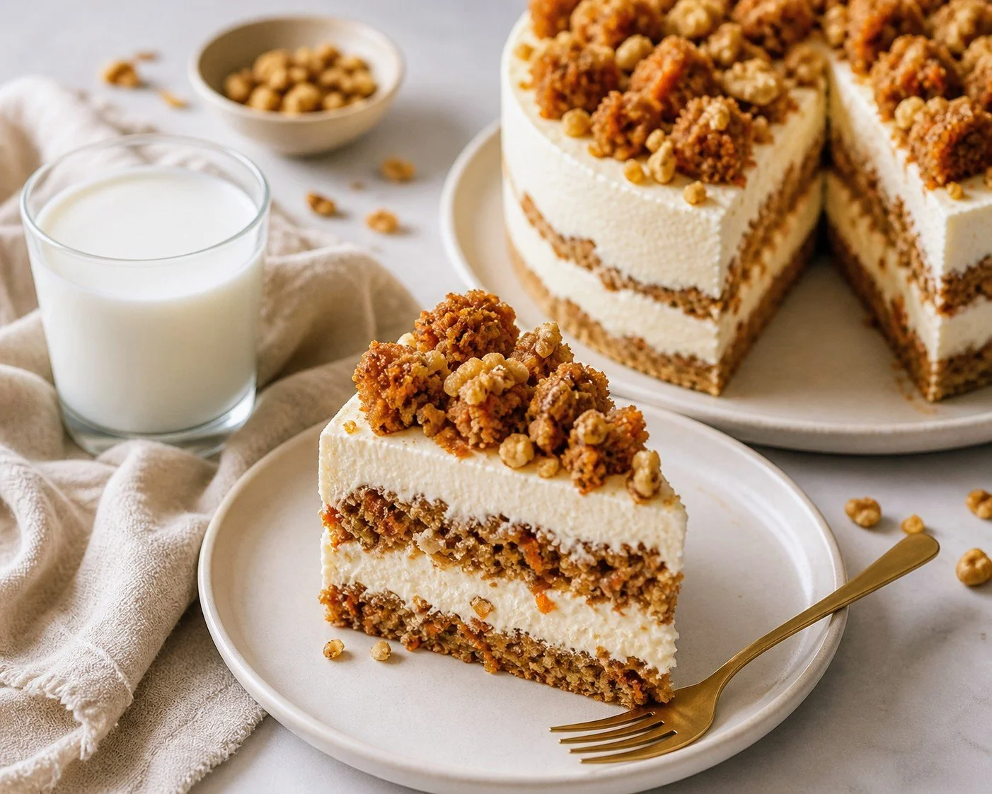 Carrot Cake No Bake Cheesecake