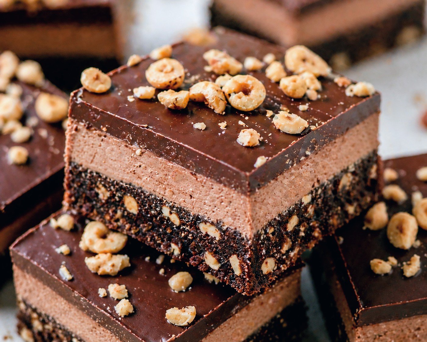 Chocolate Custard Brownies 