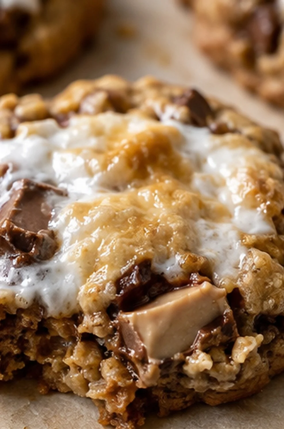 Oatmeal Peanut Butter Mallow Cookies