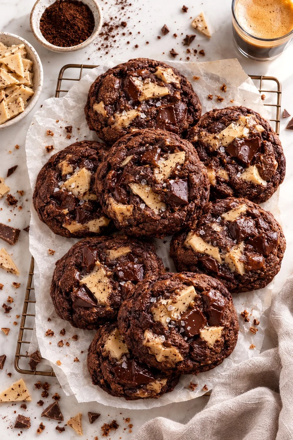 brown butter espresso toffee cookies without chocolate.jpg
