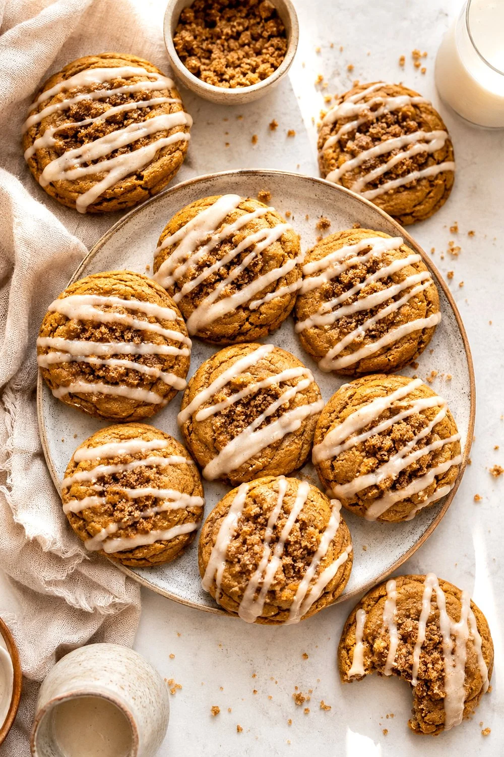 Pumpkin Coffee Cake Cookies