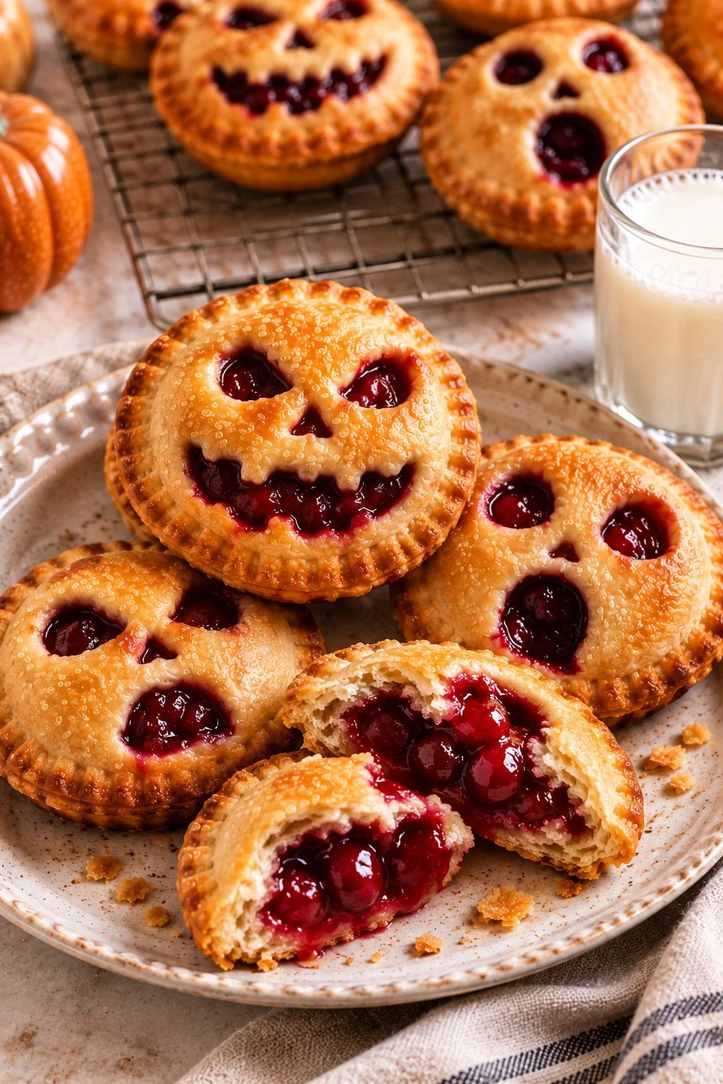 Halloween Cherry Hand Pies — Easy Mini Cherry Pie Dessert