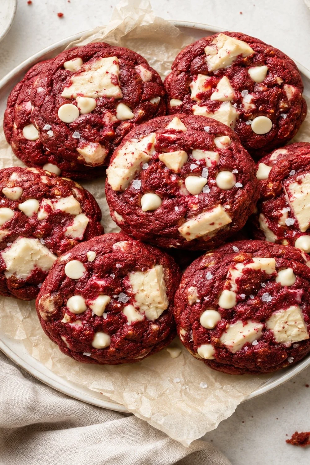 Red Velvet Cheesecake Cookies