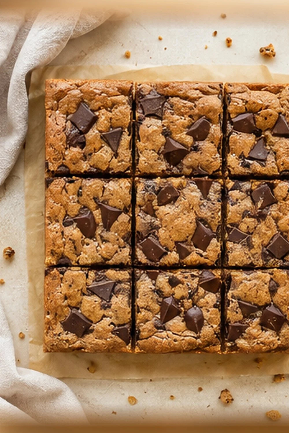Coffee Dark Chocolate Blondies