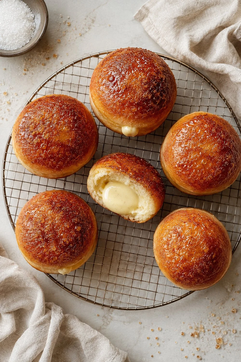 Small Batch Crème Brûlée Donuts