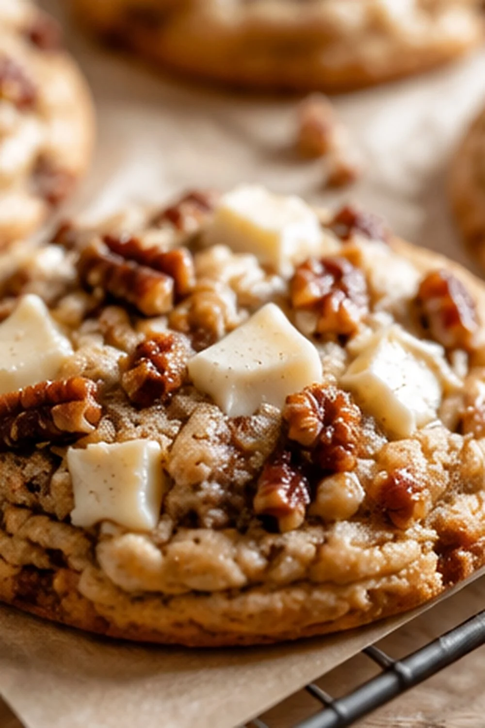 Vanilla Bean Toffee Pecan Cookies