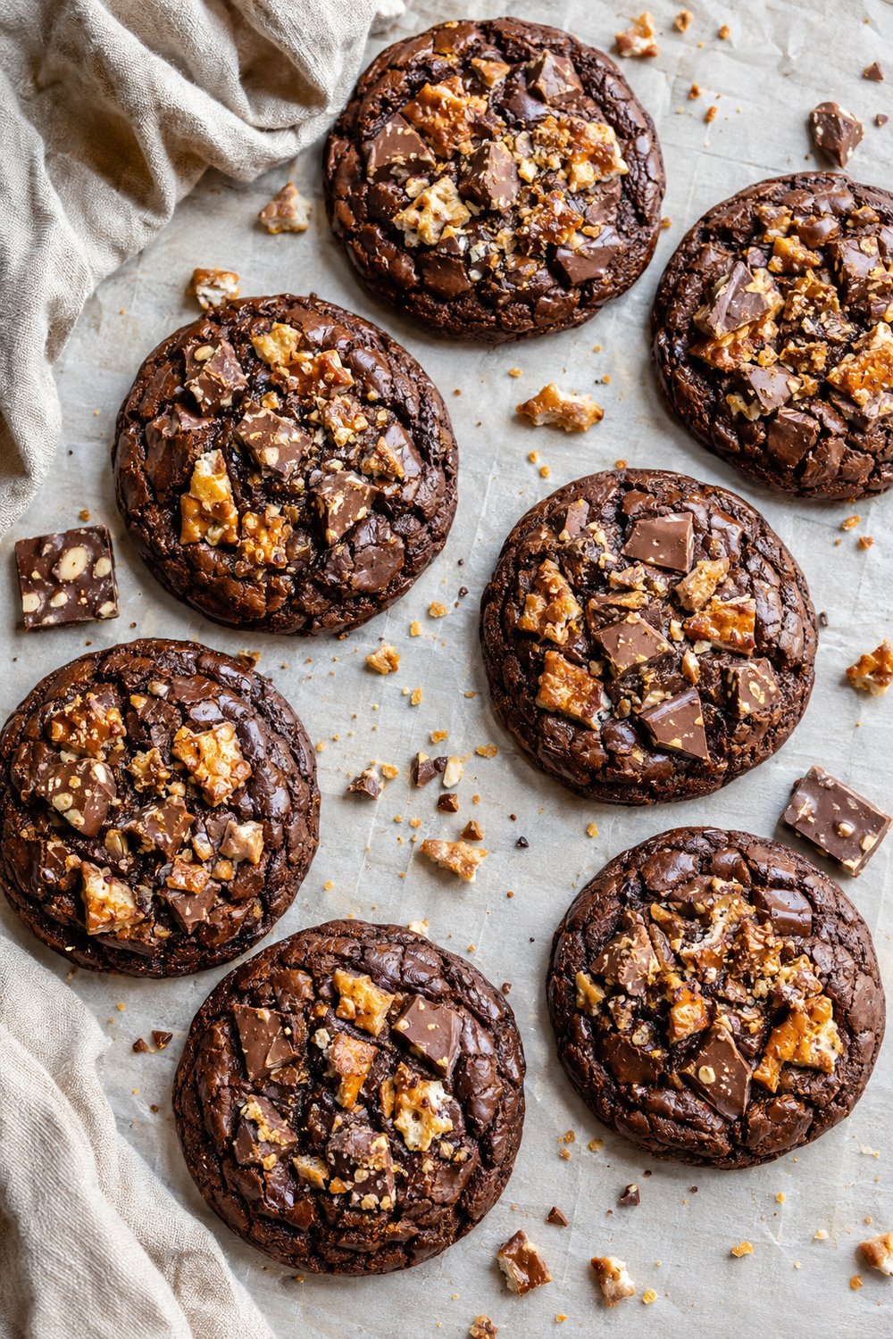 Sweet &amp; Salty Brownie Cookies