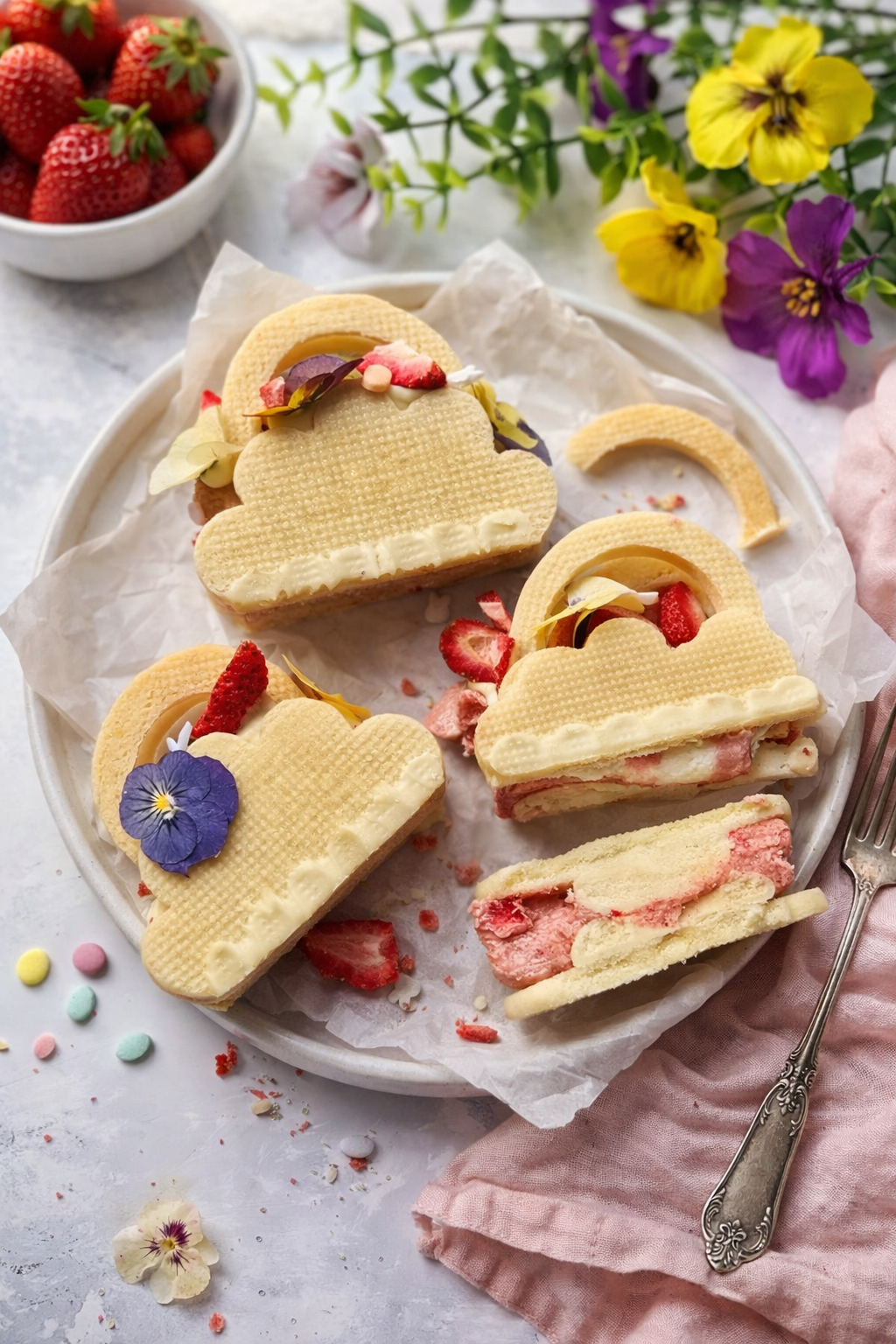 Spring Basket Strawberry Sablé Cookies for Your 2026 Easter Cookie Box ...