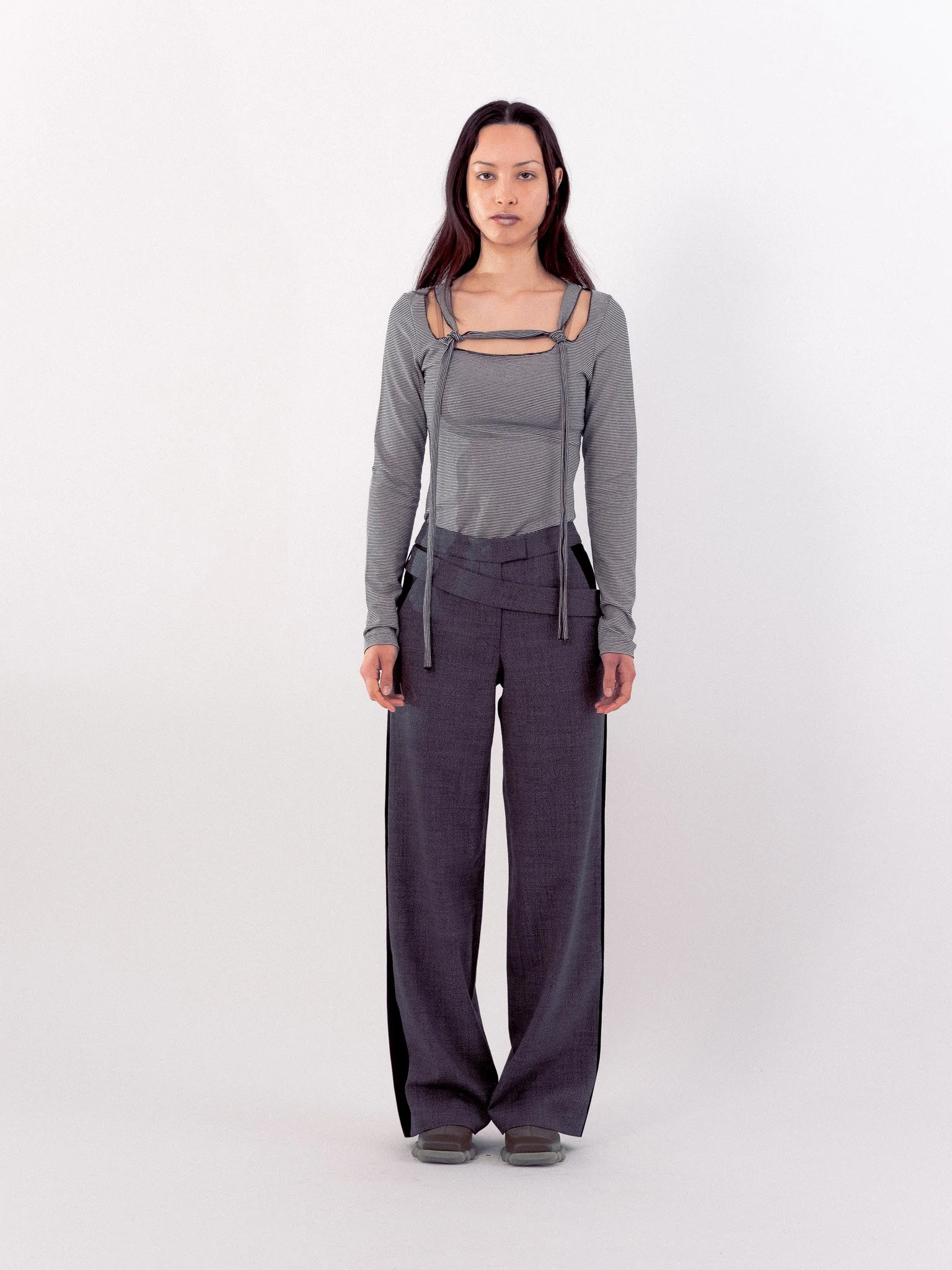 Linea rope top- longsleeve - thin stripes