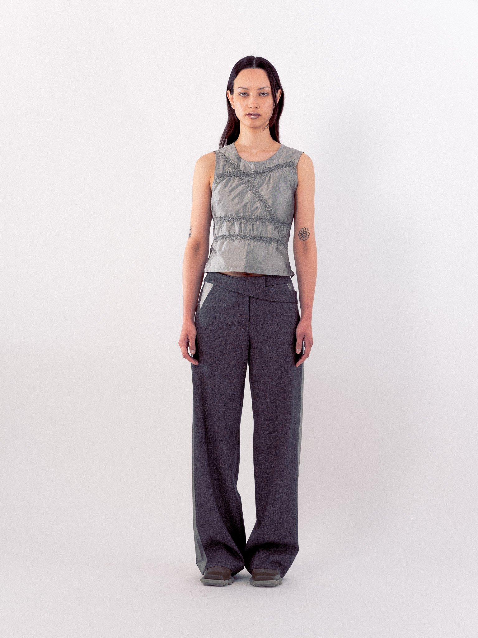 Belleville silk top
