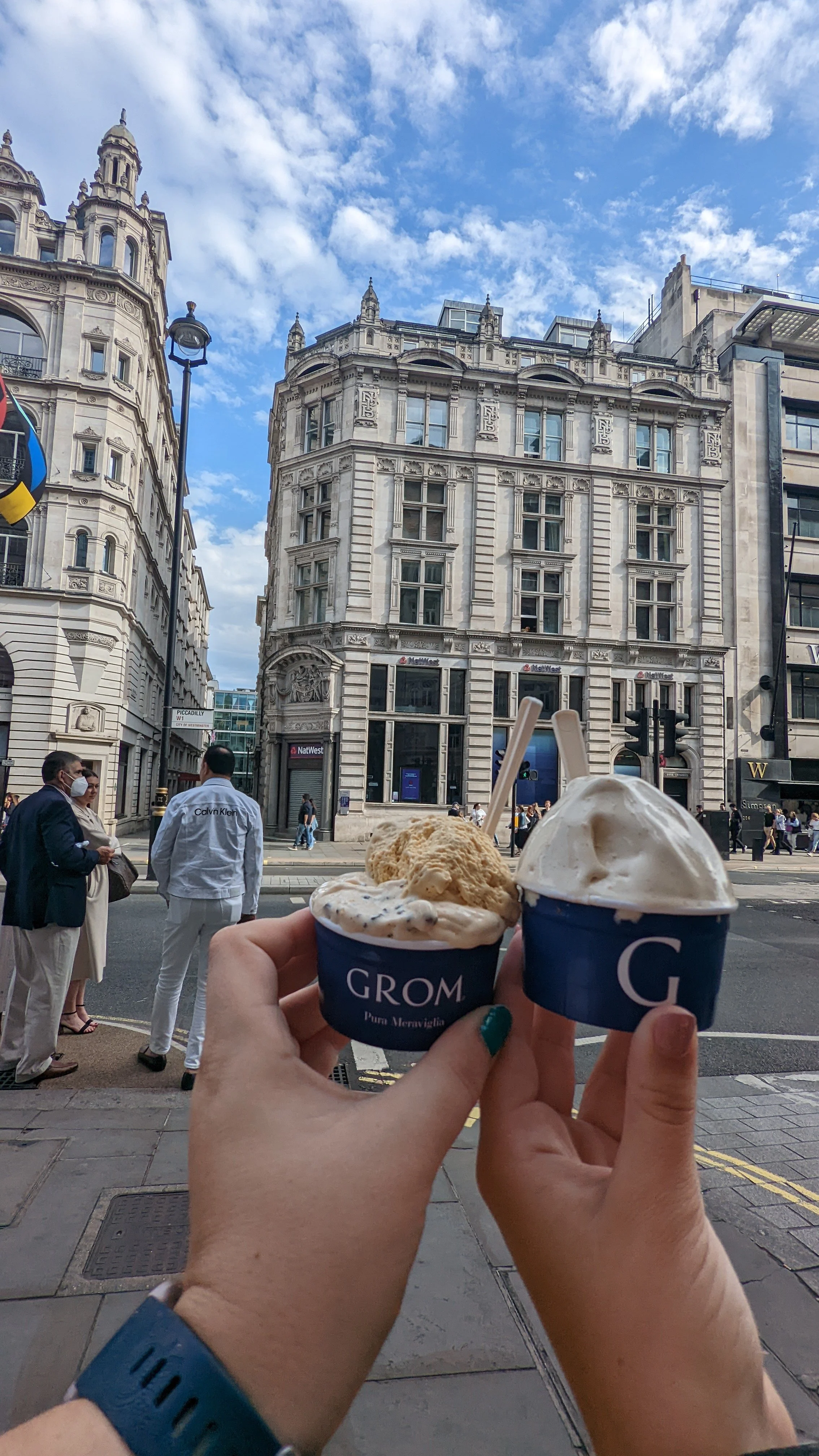 Gelato makes for a perfect mid-day treat in Leicester Square.