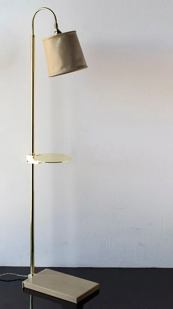 PUTTY + POLISHED UNLACQUERED BRASS WITH TRAY