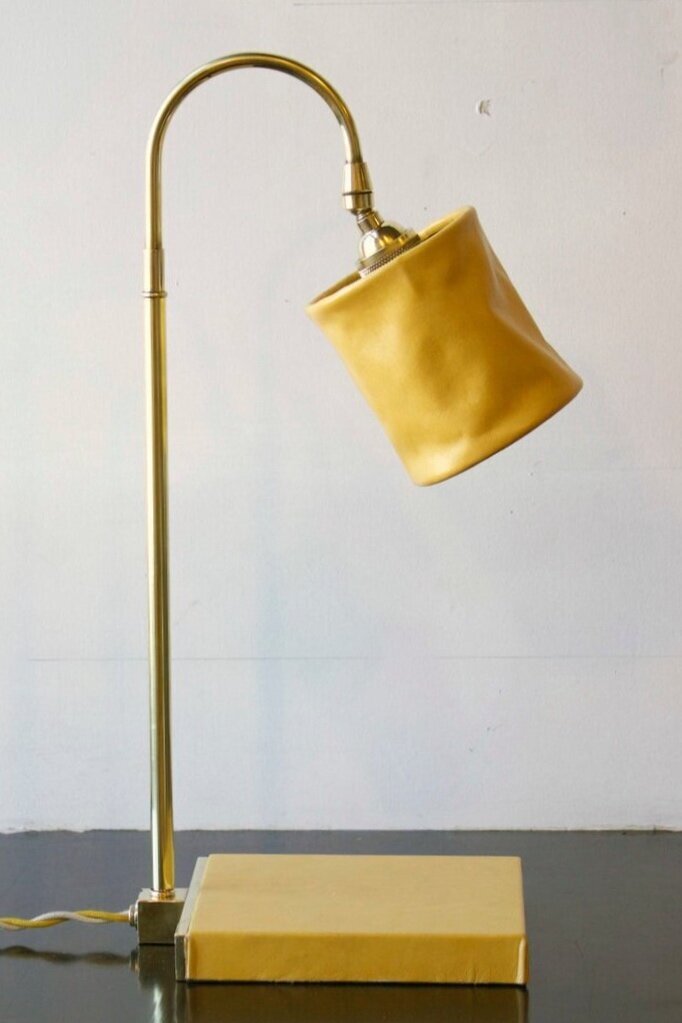 MUSTARD + POLISHED UNLACQUERED BRASS