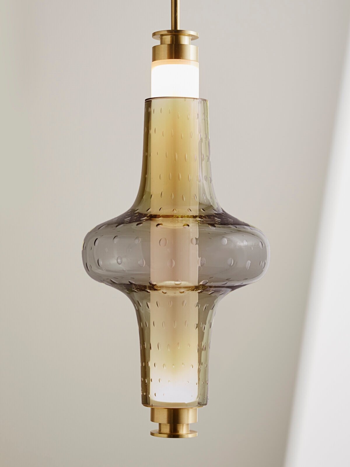 SMALL PENDANT OPTION C - WITH A DORADO GLASS BEAD
