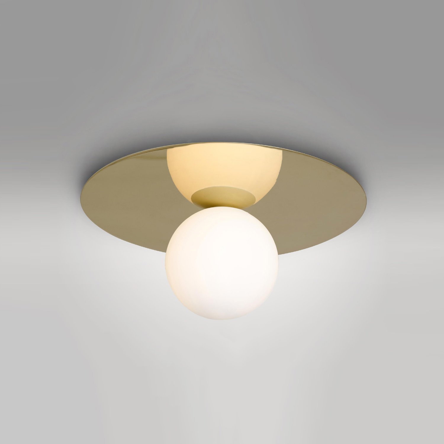 PLATE AND SPHERE CEILING LIGHT / OPTION 1 / SMALL 49cm