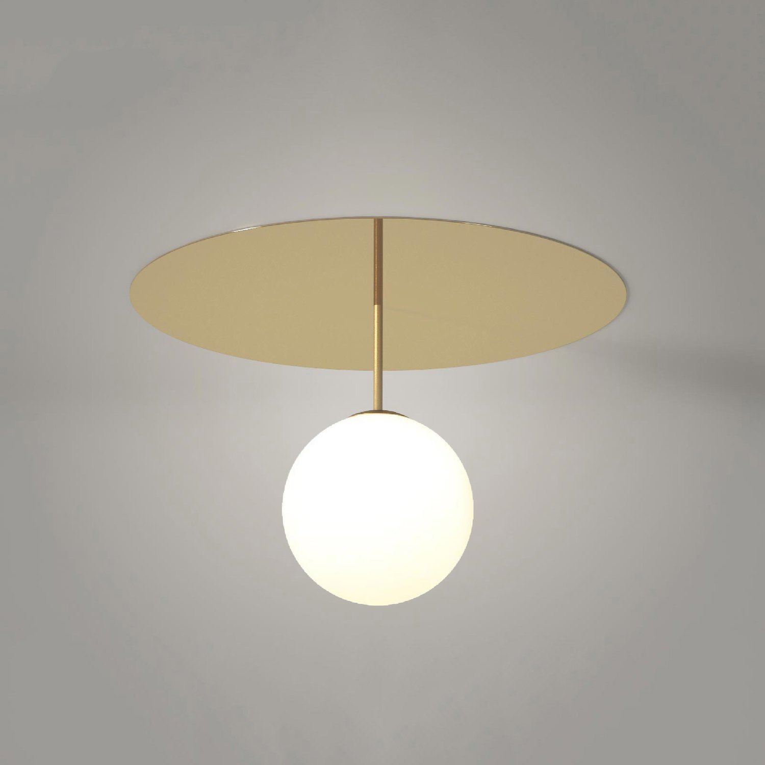 PLATE AND SPHERE CEILING LIGHT / OPTION 2 / SMALL 49cm
