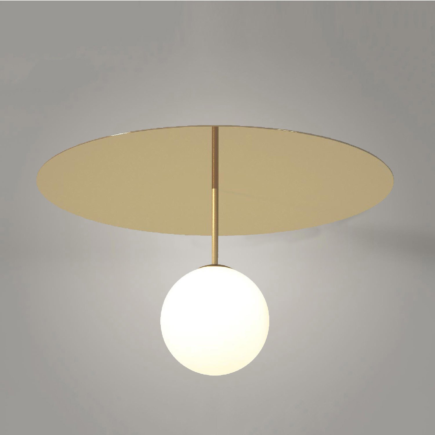 PLATE AND SPHERE CEILING LIGHT / OPTION 2 / SMALL 65cm