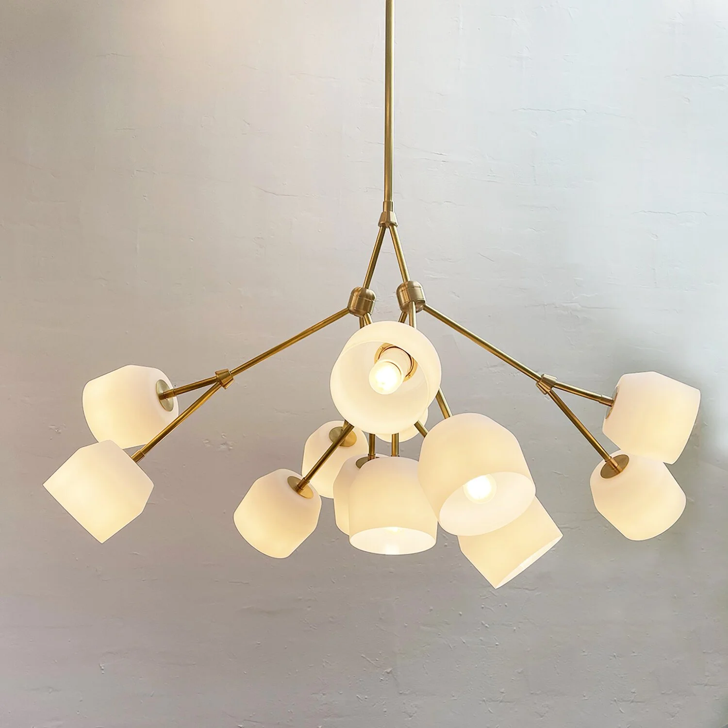 FORCHETTE 12 CHANDELIER IN HANDBLOWN GLASS
