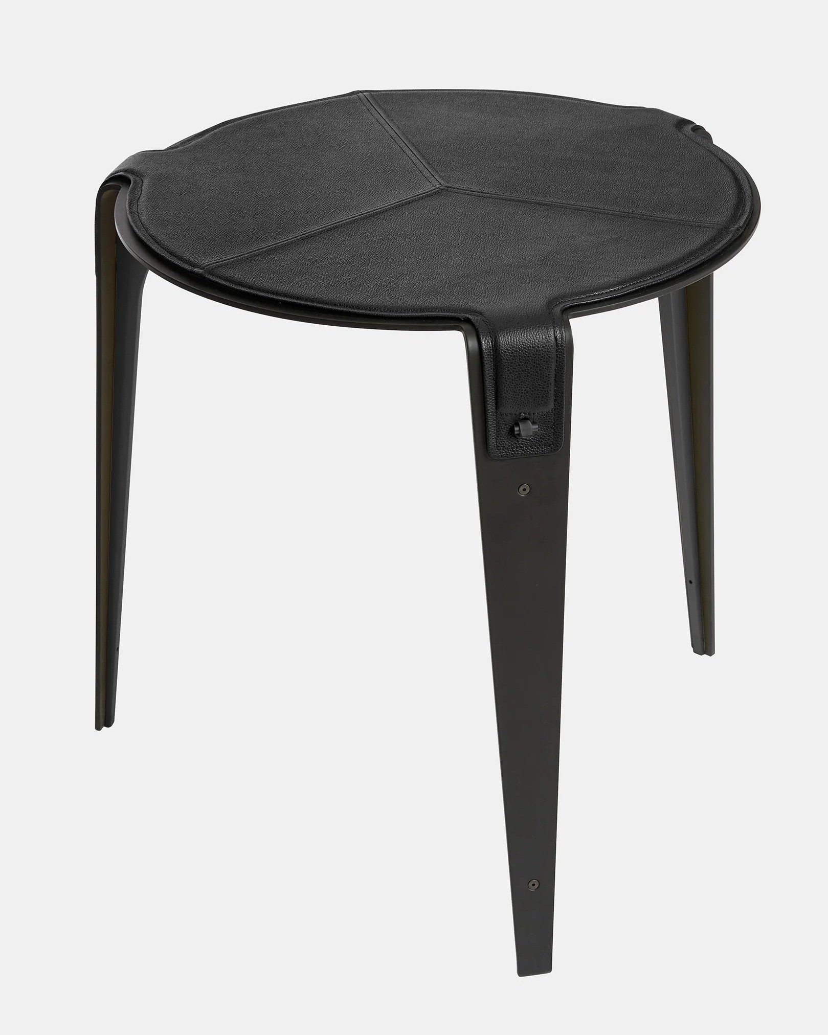 BARDOT SIDE TABLE - BLACK STEEL + BLACK
