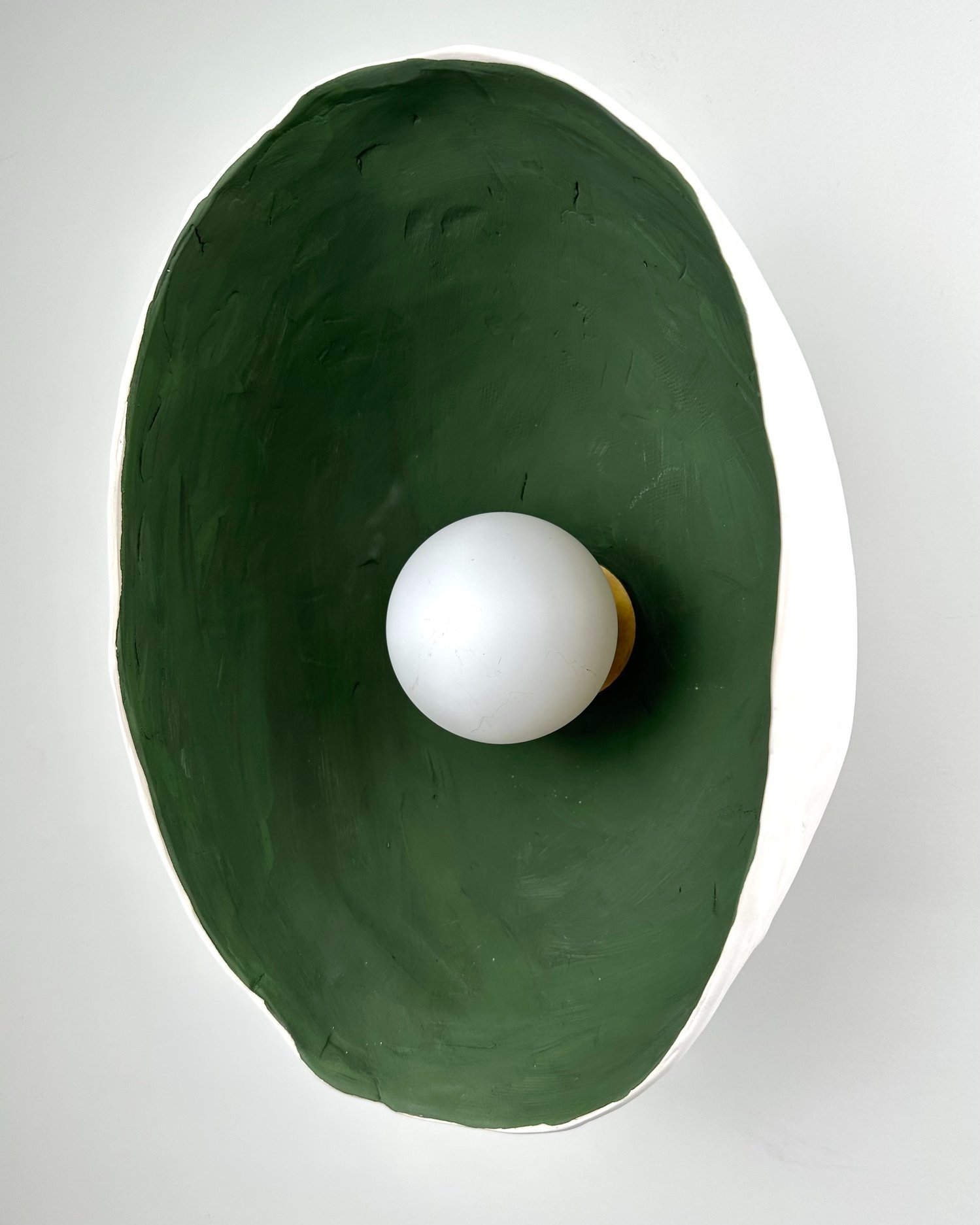 PEARL SCONCE IN GREEN