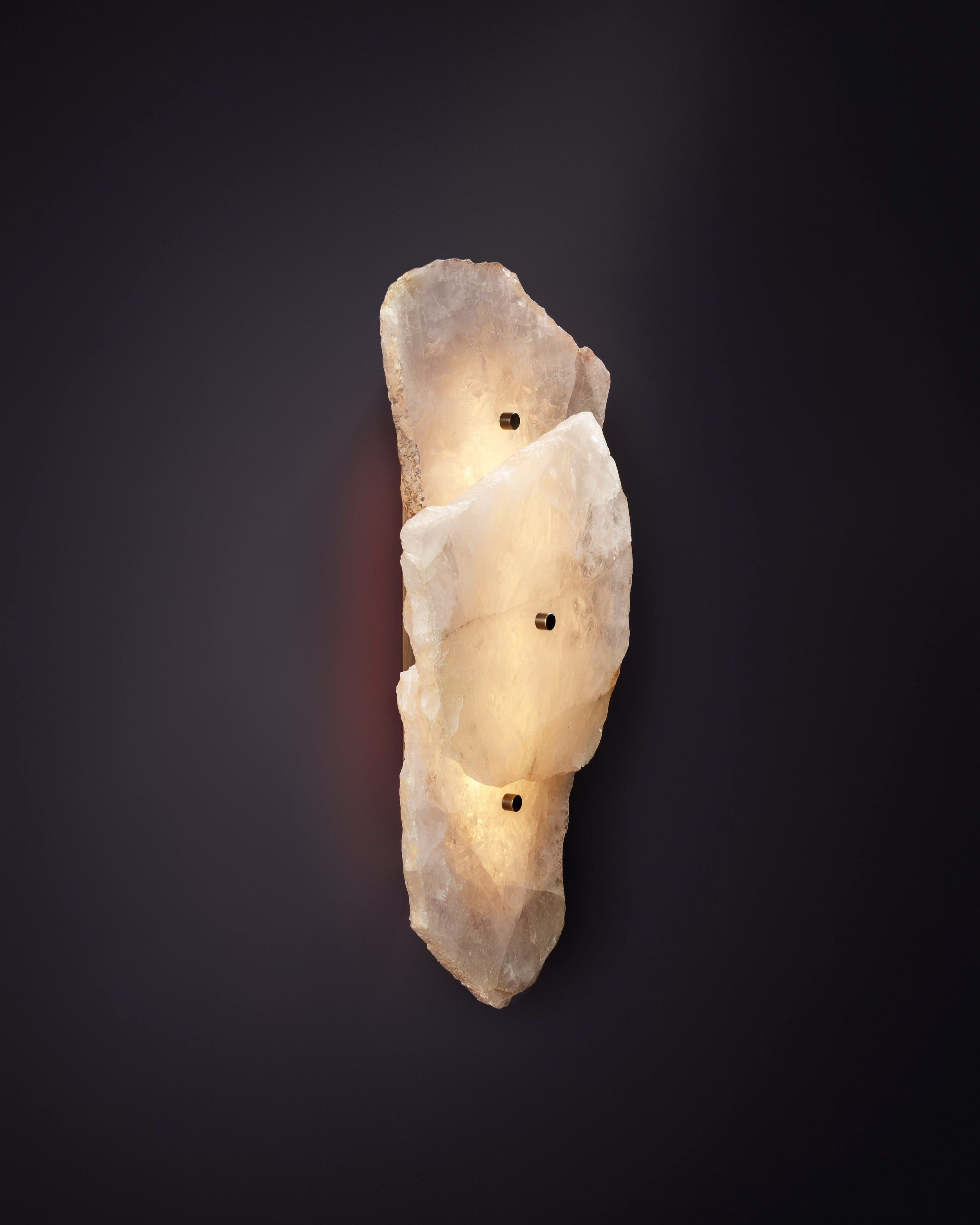 PETRA I TRIPLE - CLEAR QUARTZ SLICE