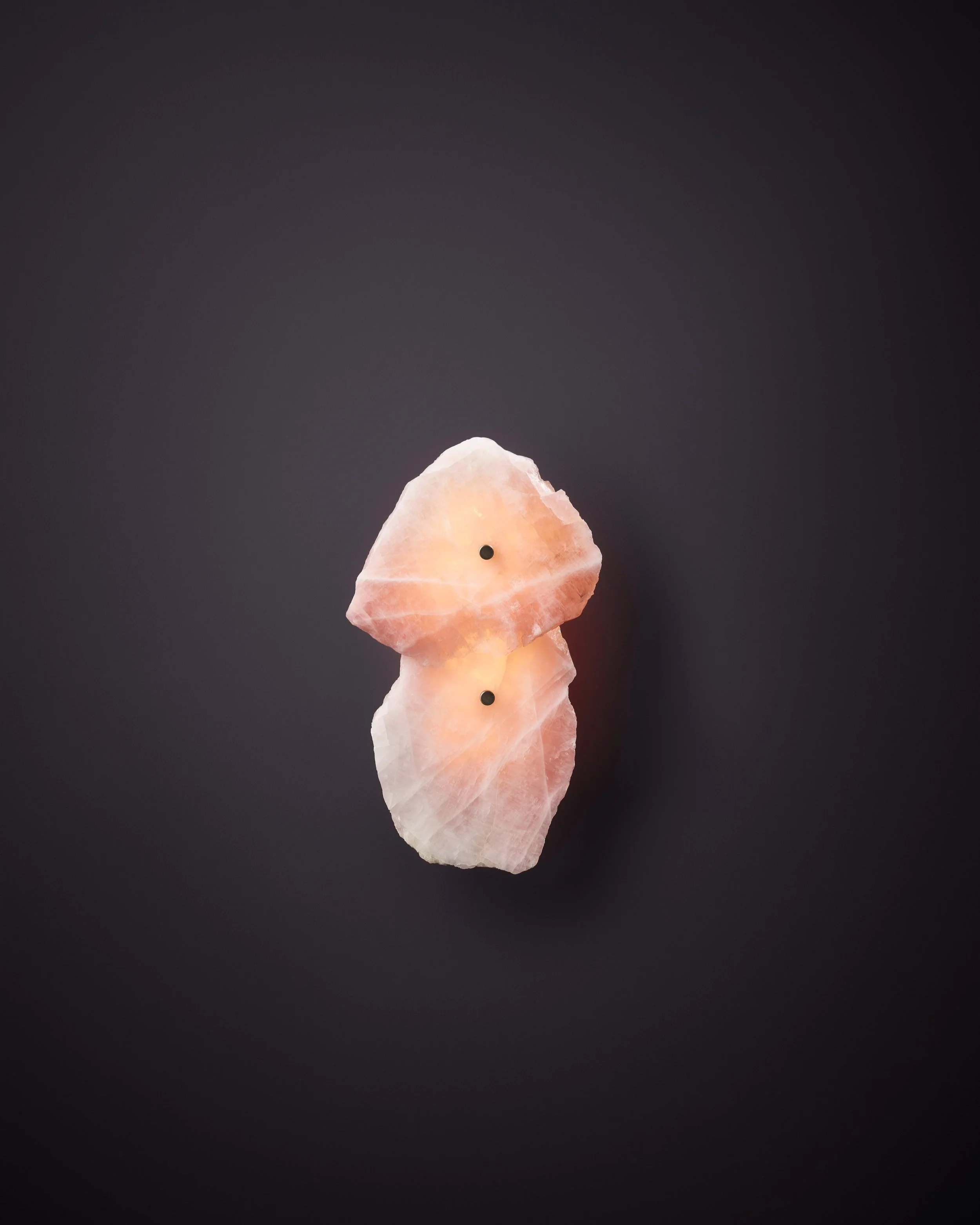 PETRA I TWIN - ROSE QUARTZ SLICE