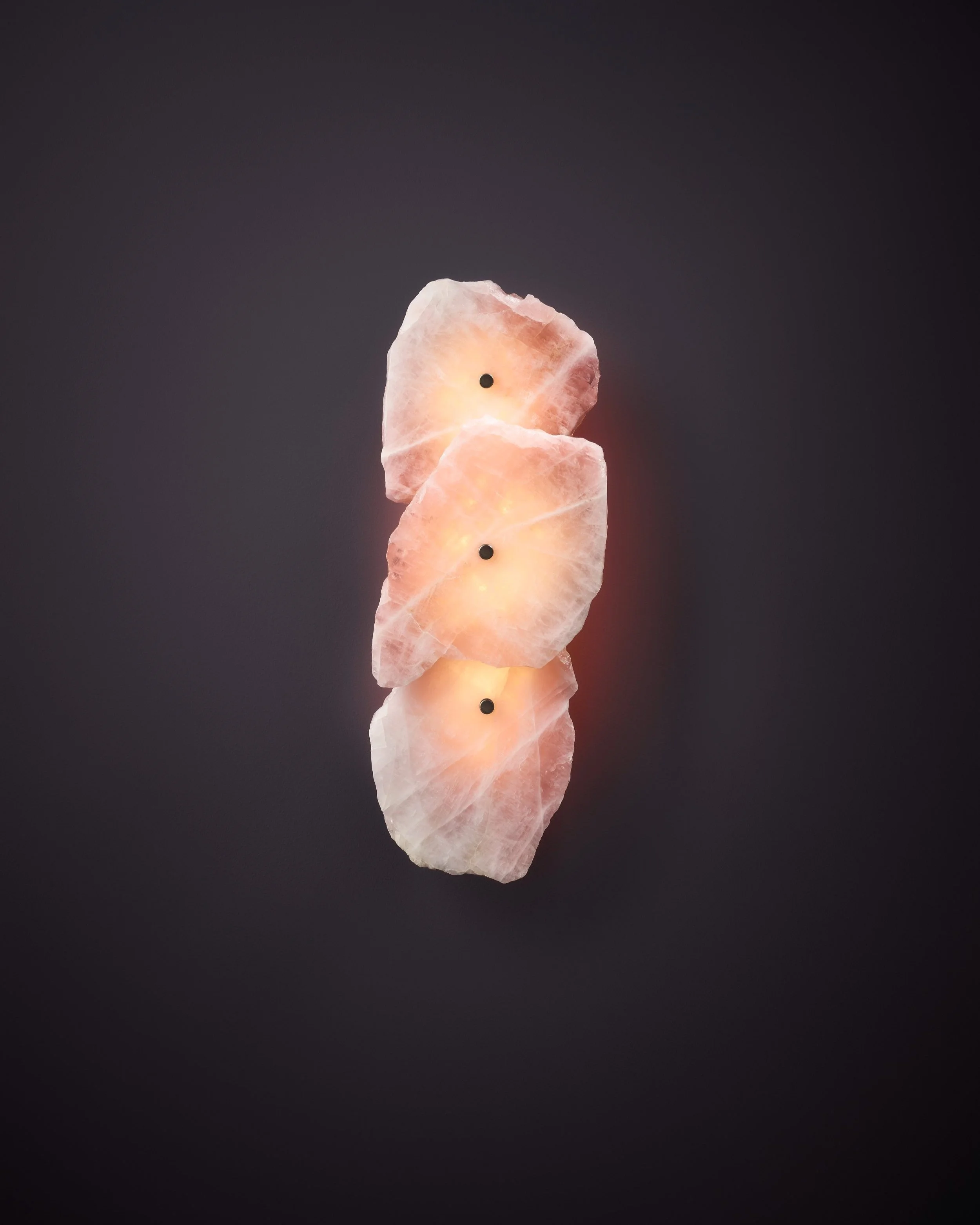 PETRA I TRIPLE - ROSE QUARTZ SLICE