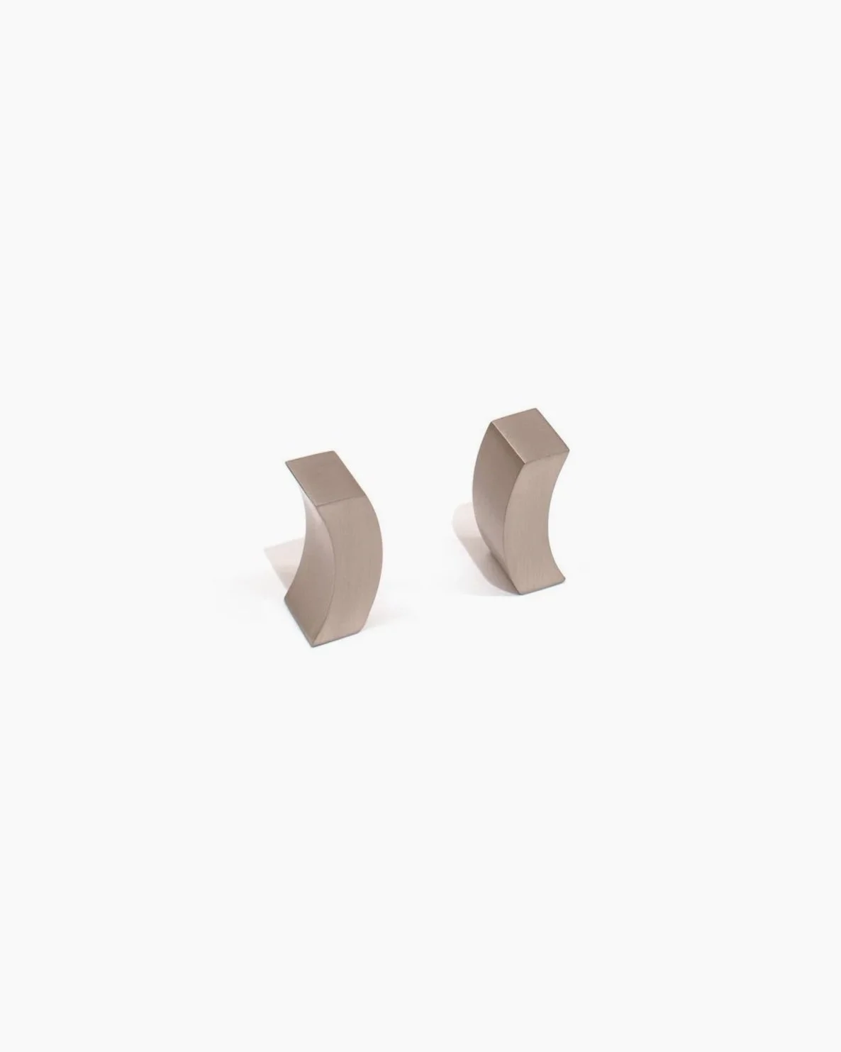 SMALL CURVE PULLS, LEFT + RIGHT - SATIN NICKEL
