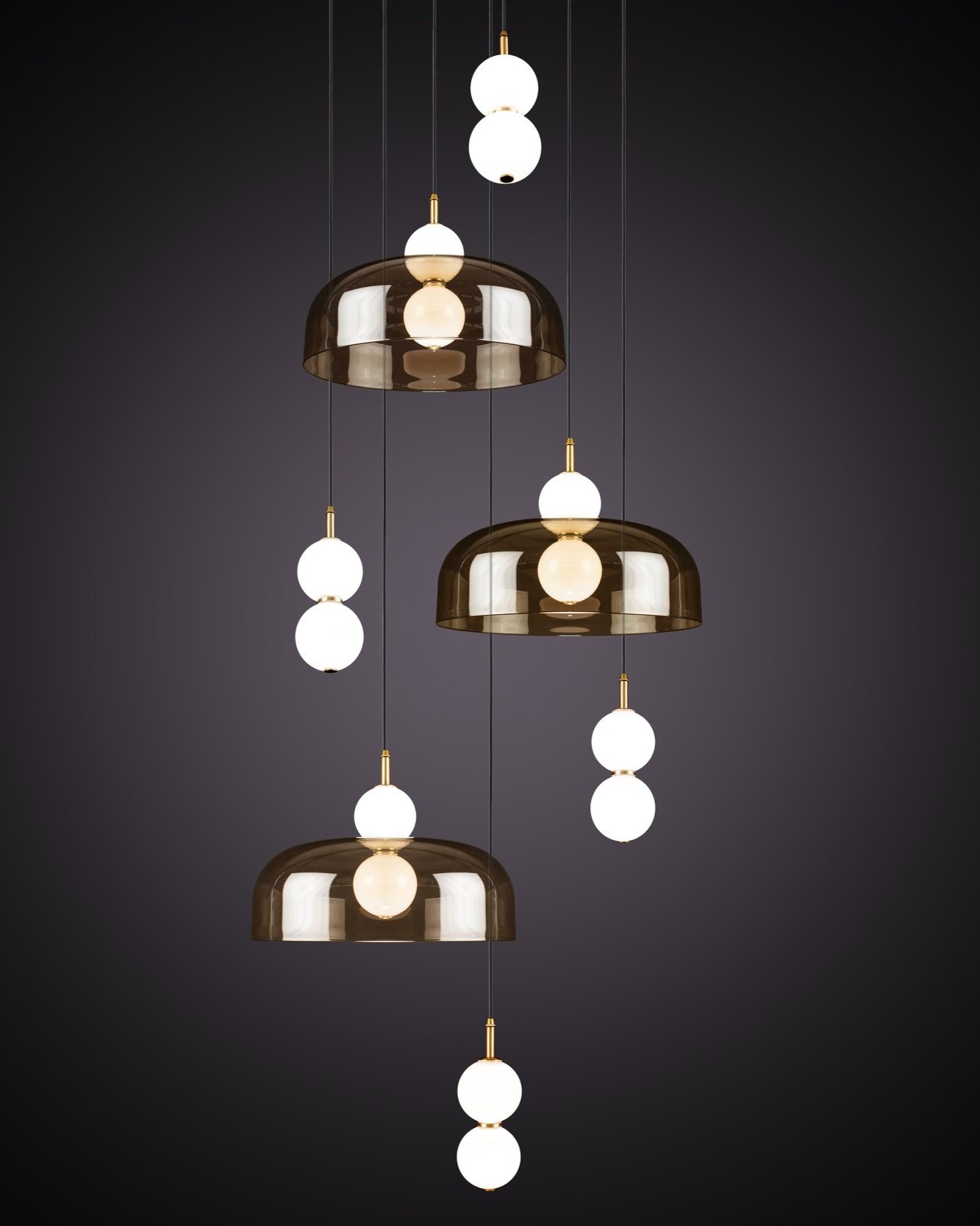 ECHO LAMP + SHADE CLUSTER - 6 PIECE
