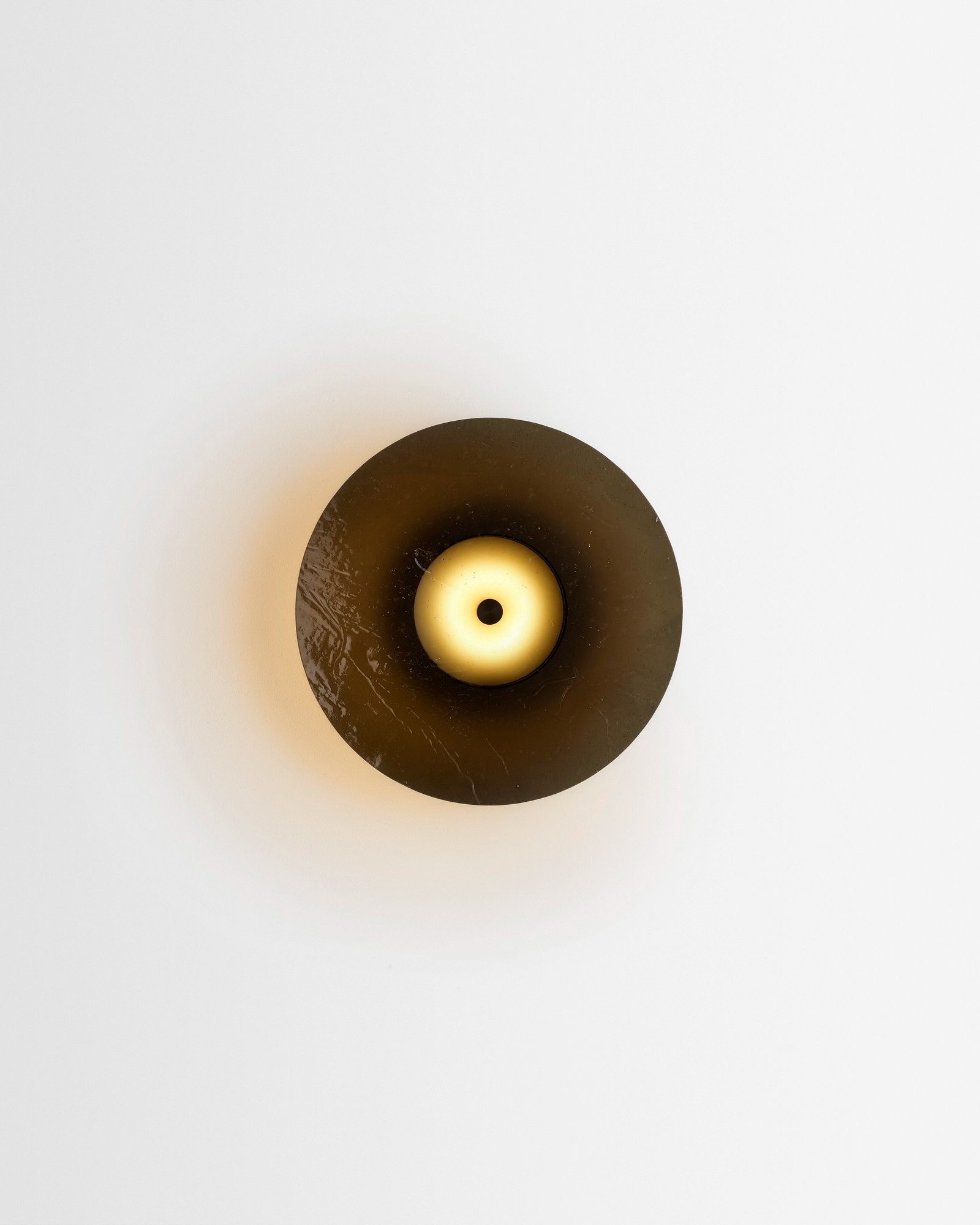 NEBULAE WALL LIGHT - TEXTURED BLACK GLASS + BLACK ANODISED