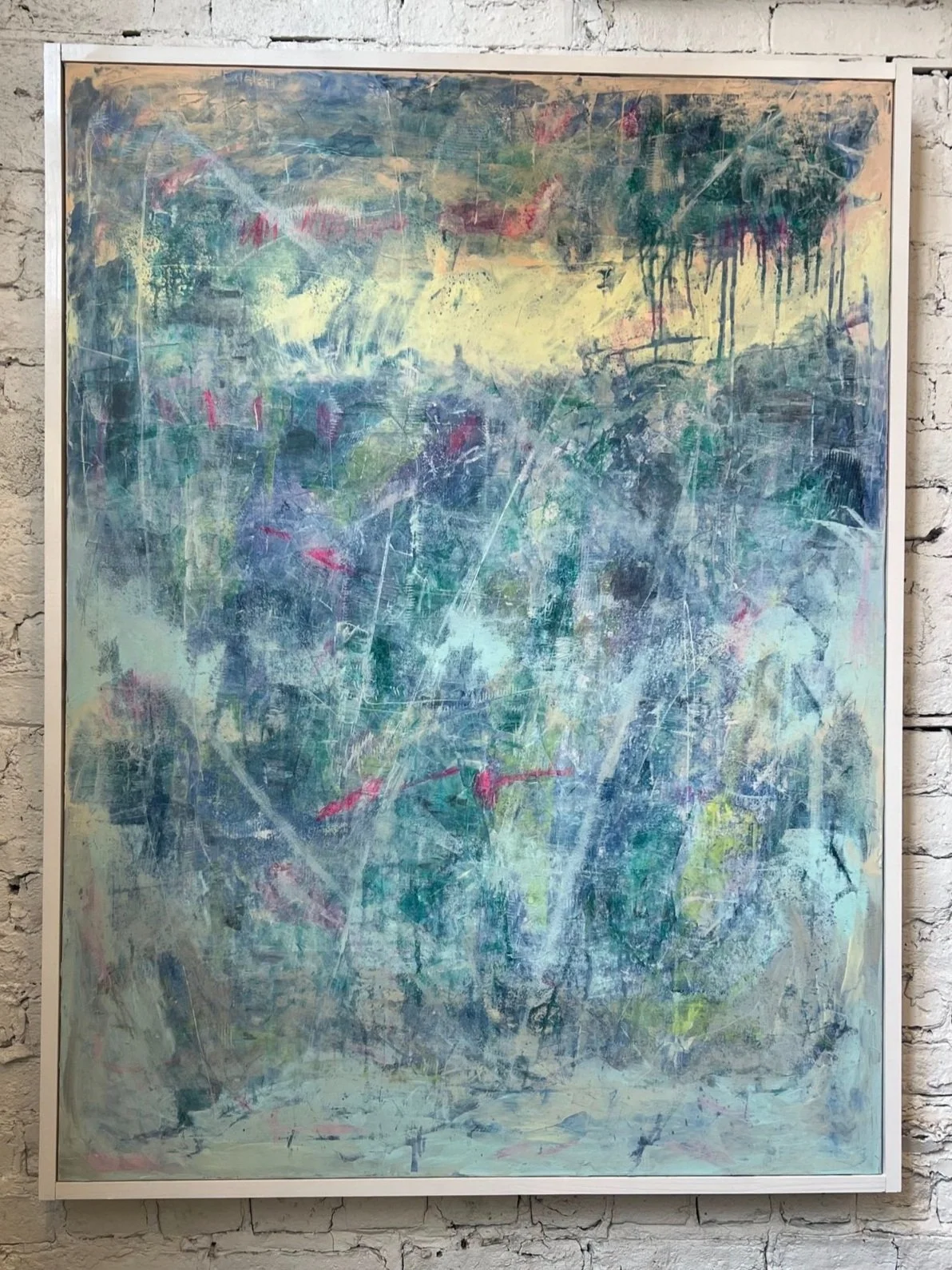 AFTER THE STORM | 37" x 49" | ACRYLIC ON CANVAS, WHITE WOOD FRAME | $6000