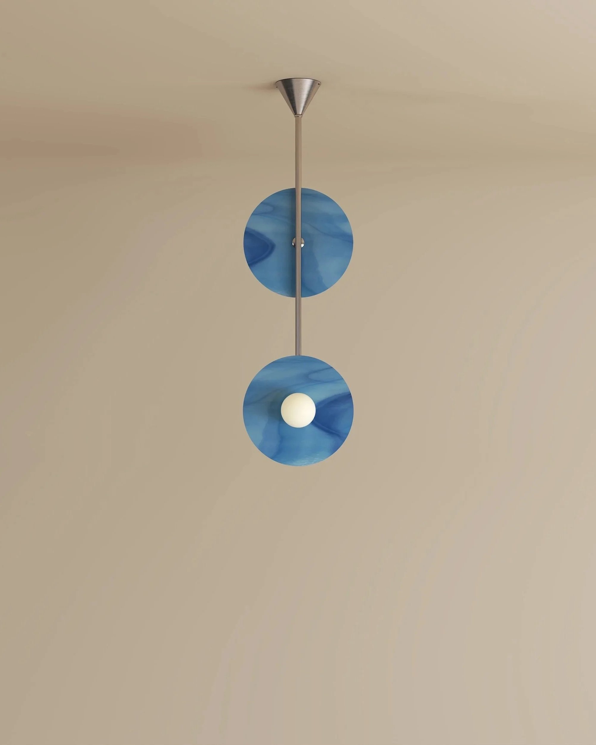 DISC AND SPHERE GLASS PENDANT 01