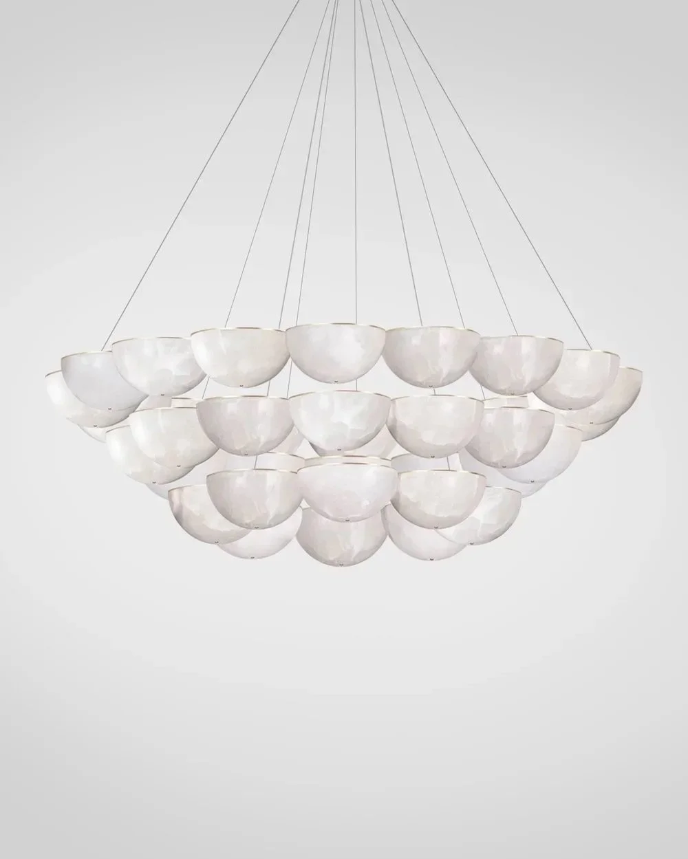 HEMISPHERE CIRCULAR CHANDELIER, 3-TIER