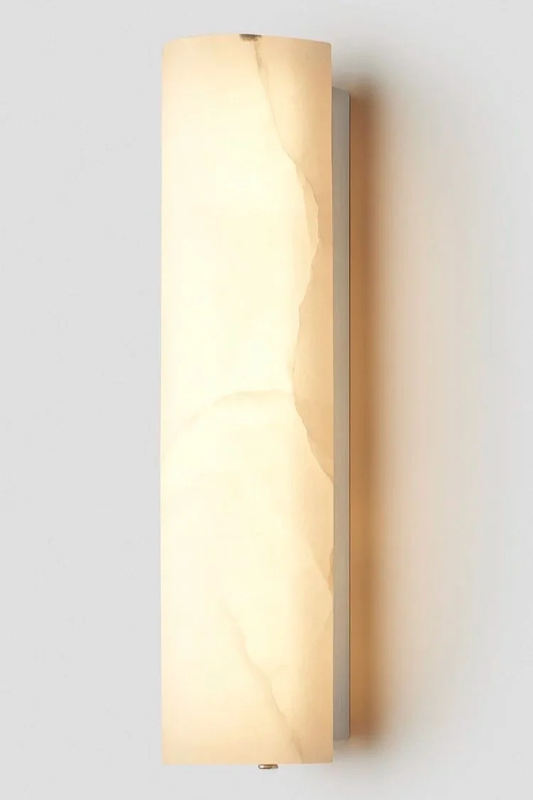 12:40 FORWARD FACING WALL SCONCE - SATIN NICKEL / ALABASTER