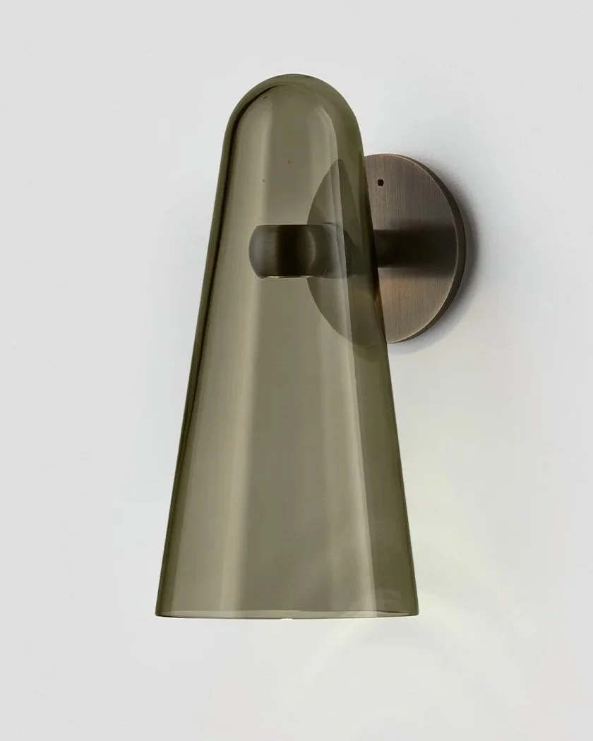 DOMI WALL SCONCE - BRONZE / SMOKE