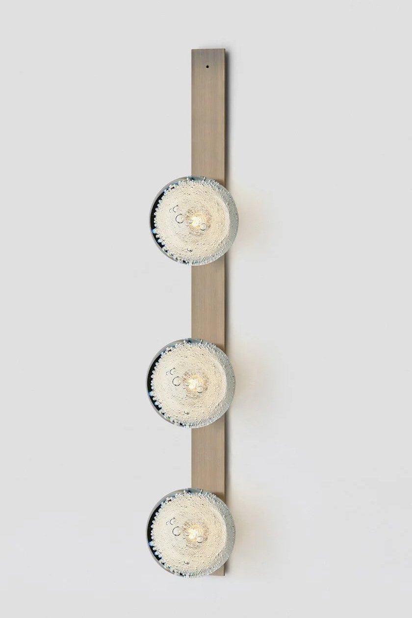 FIZI FLAT TRIPLE BALL WALL SCONCE - BRONZE / FIZI