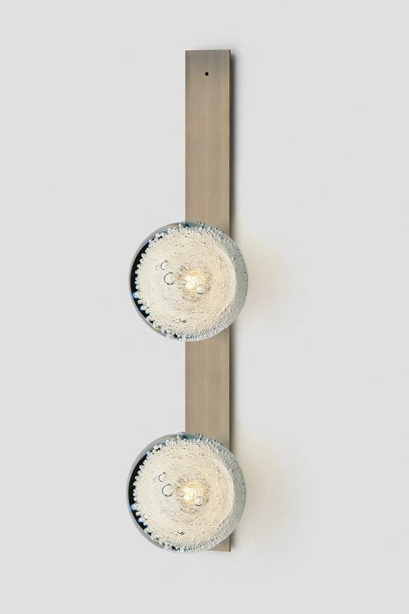 FIZI FLAT DOUBLE WALL SCONCE - BRONZE / FIZI