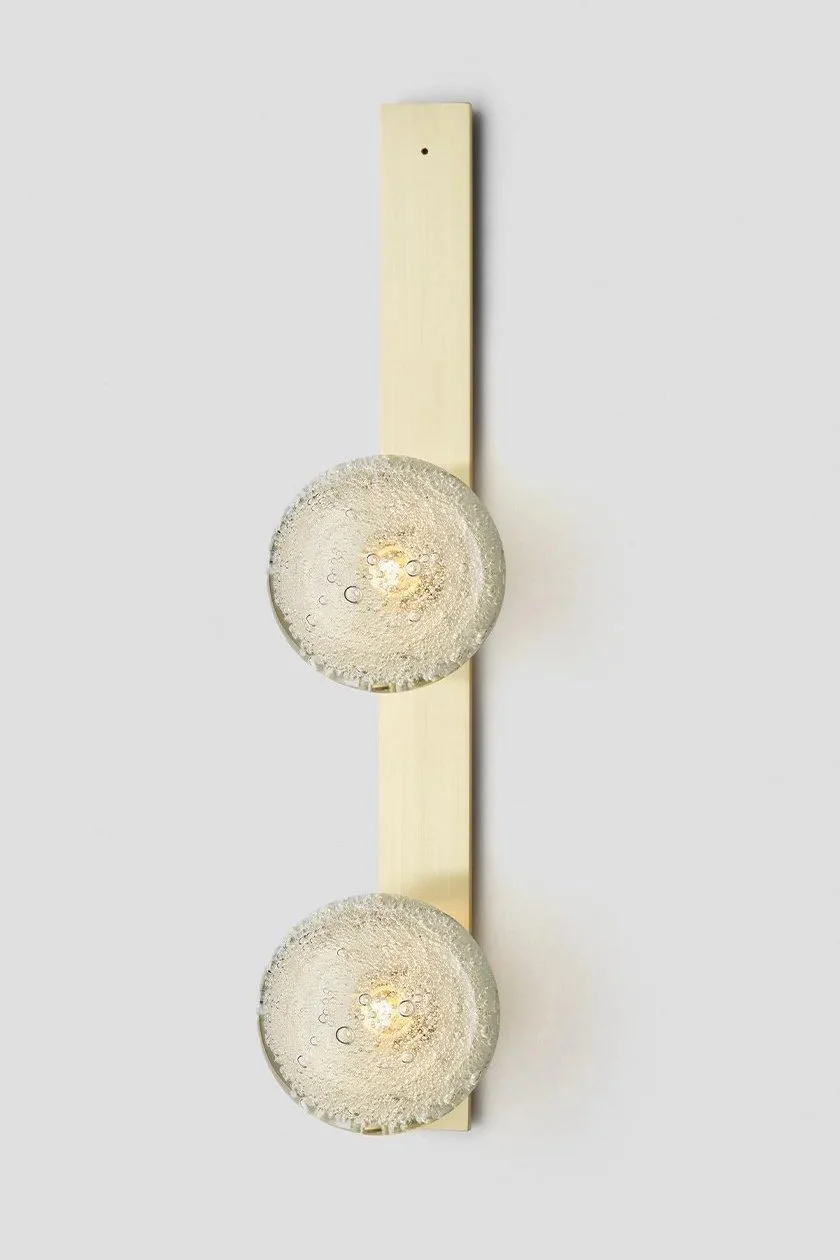 FIZI FLAT DOUBLE WALL SCONCE - BRASS / FIZI