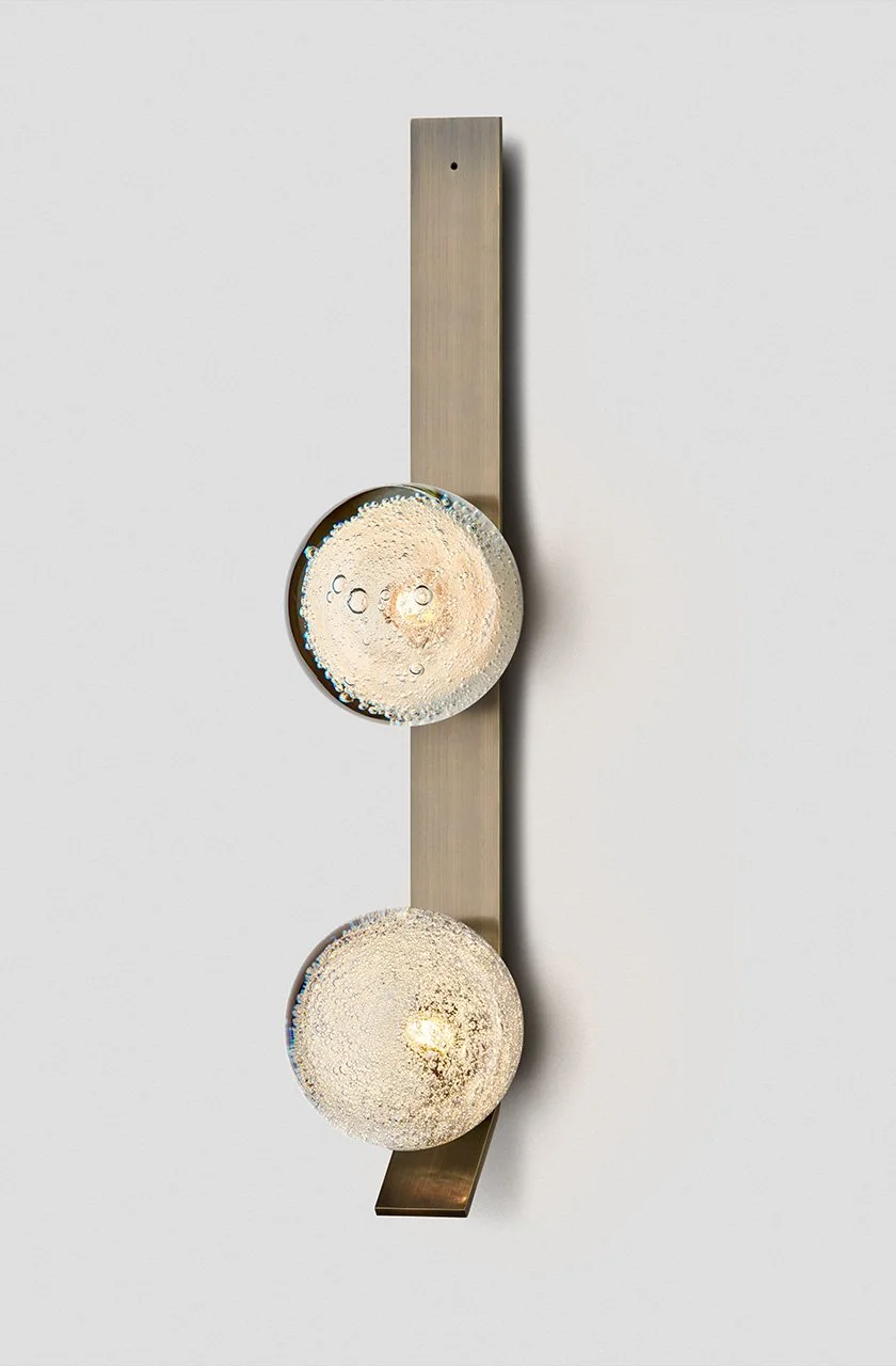 FIZI KICK DOUBLE WALL SCONCE - BRONZE / FIZI