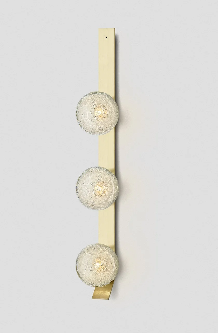 FIZI KICK TRIPLE WALL SCONCE - BRASS / FIZI
