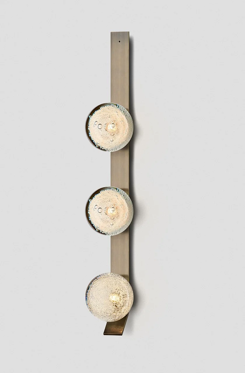 FIZI KICK TRIPLE WALL SCONCE - BRONZE / FIZI