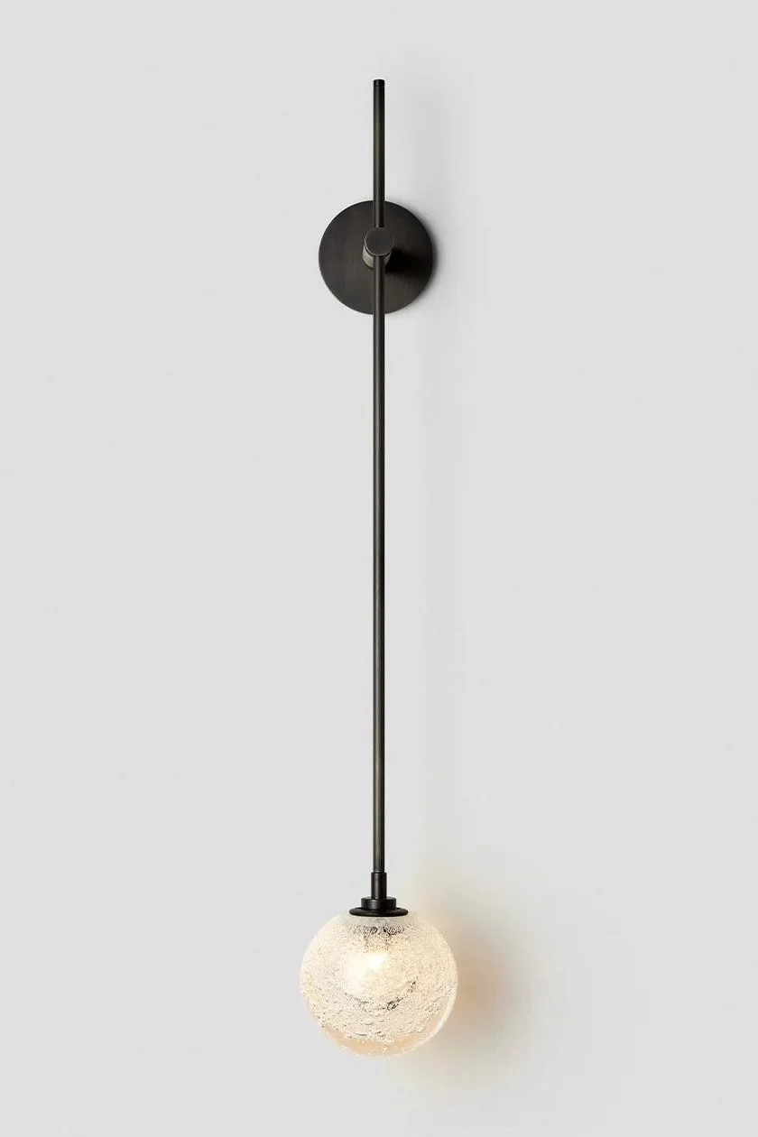 FIZI STILTS WALL SCONCE - BLACK ELECTROPLATE / FIZI