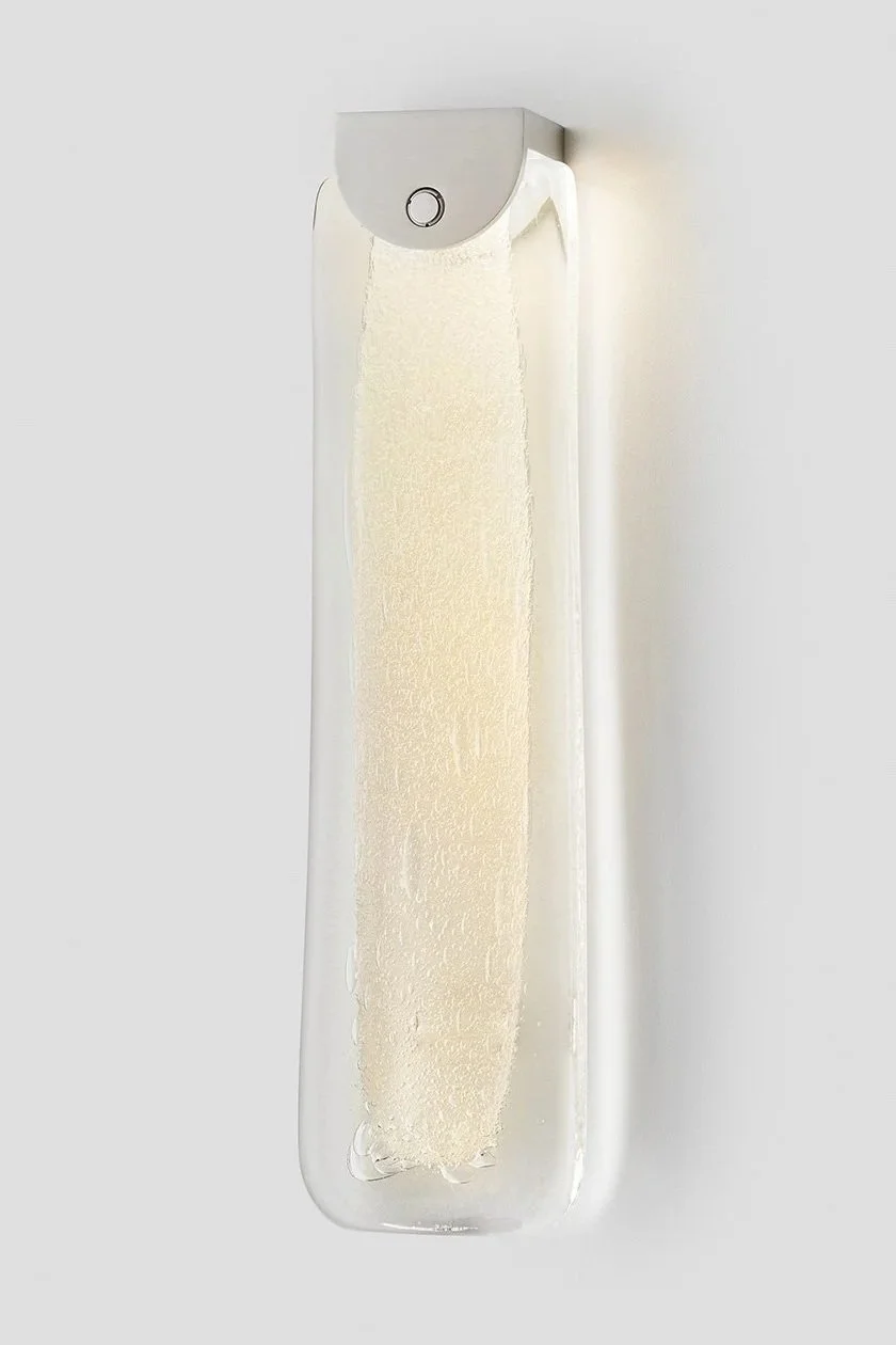 FIZI SLAB WALL SCONCE - SATIN NICKEL / FIZI