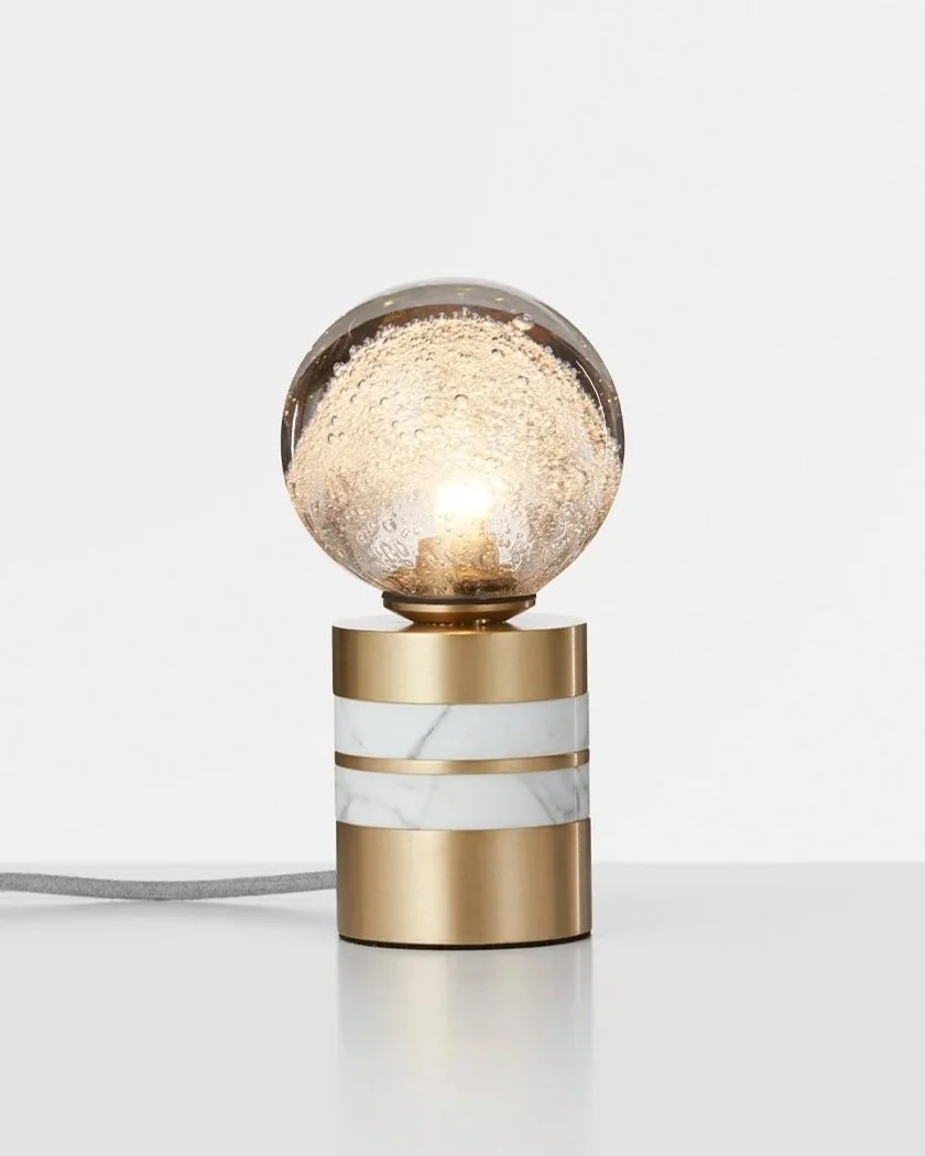 FIZI TALL TABLE LAMP - BRASS / MARBLE